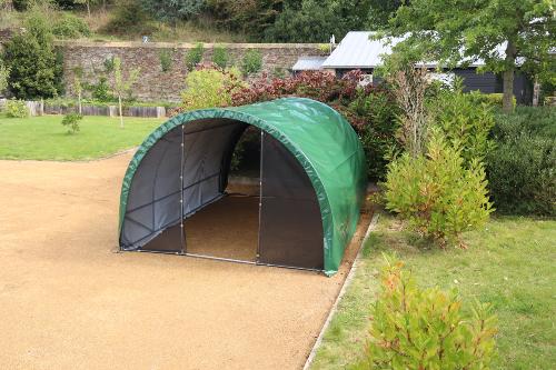 <strong>Abri de Stockage Tunnel FLOREA</strong><br/>3x4 m - 12 m² - Arceaux Ø 25 mm
