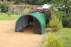 <strong>Abri de Stockage Tunnel FLOREA</strong><br/>3x4 m - 12 m² - Arceaux Ø 25 mm